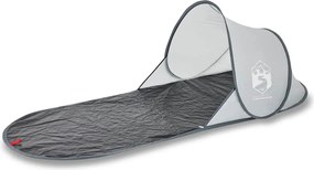 vidaXL Cort de plajă pop-up, gri, impermeabil