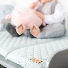 Comodă de copii gri cu masă de schimbat 87x100x75 cm Hamburg – Roba