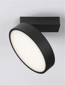 Spot LED aplicat tavan directionabil PERFECT negru 3000K Dimmable