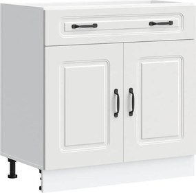 vidaXL Dulap de bază de bucătărie „Kalmar” din lemn prelucrat alb