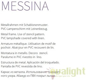 Lustra aplicata clasica diam.57cm Messina MYH223-PL-05-G