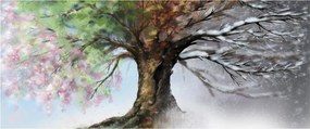 Tablou - Arborele celor patru anotimpuri (120x50 cm)