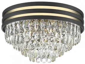 Lustra aplicata, Plafoniera design modern NAICA auriu/ negru