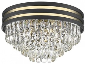 Lustra aplicata, Plafoniera design modern NAICA auriu/ negru