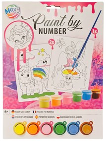 SET PICTURA PE NUMERE - UNICORN SI ZANA - MOXY (150057)