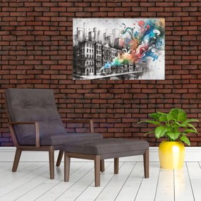 Tablou - Viața industrială (90x60 cm)