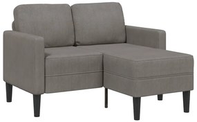 vidaXL Canapea cu 2 locuri cu șezlong în formă de L albastru 125 cm in