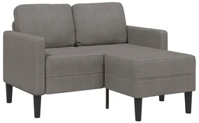 vidaXL Canapea cu 2 locuri cu șezlong în formă de L albastru 125 cm in