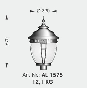Aplica iluminat exterior din fier forjat, WL 3449