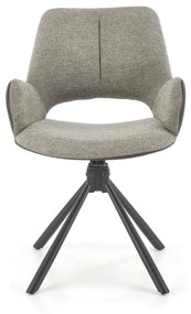 Scaun tapitat K494 gri/negru
