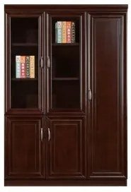 Dulap birou, Nuc negru, 120cm, MDF, HB B-1208D