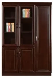 Dulap birou, Nuc negru, 120cm, MDF, HB B-1208D