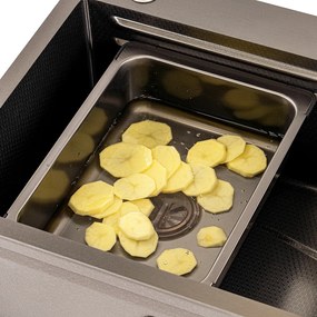 Lavoar cu scurgere încuiată pentru tava de chiuvetă