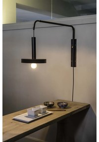 Aplica perete extensibila design modern WHIZZ negru/auriu