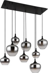 Globo 15548-8H - Candelabru suspendat pe cablu MAXY 8xE27/40W/230V negru