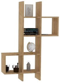 Etajeră de perete KENO 125x79 cm maro