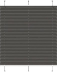 vidaXL Jaluzea plisată negru 120x150 cm Lățime țesătură 119,4 cm