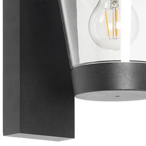 Aplică modernă de perete neagră IP44 - Joren