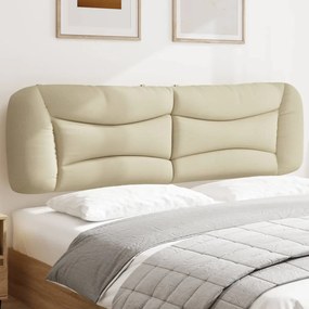 374605 vidaXL Pernă pentru tăblie de pat, crem, 180 cm, material textil