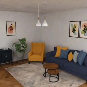 Lustră pe cablu NOAK WOOD 2xE27/60W/230V