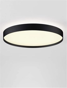 Plafoniera LED design slim ROI negru D-50cm