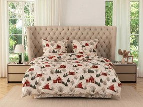 Lenjerie de pat din microfibra FARM HOUSE crem Dimensiune lenjerie de pat: 2 buc 70 x 90 cm | 200 x 220 cm