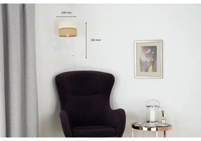 Brilagi - Lampă de perete ROYAL YUTE 1xE27/15W + 1xG9/6W bej/crem/ albă