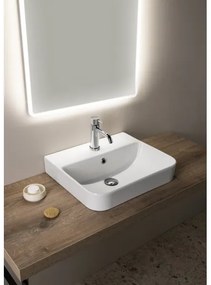 Isvea SOTT AQUA lavoar pentru blat 48x42 cm ceramică/alb