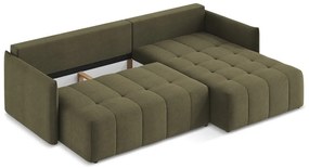 Colțar kaki extensibil/cu spațiu de depozitare (cu colț pe partea dreaptă/cu șezlong) Moku – Makamii