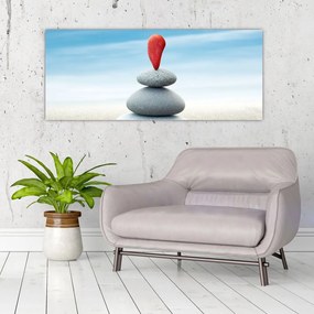 Tablou -Echilibru cu pietre (120x50 cm)