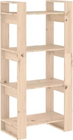 vidaXL Bibliotecă/Separator cameră, 60x35x125 cm, lemn masiv de pin