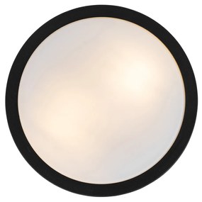 Plafoniera moderna pentru exterior neagra 28 cm IP44 - Flavi