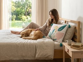 Perna decorativa IMPRIME ALMA 40x40 cm, roz