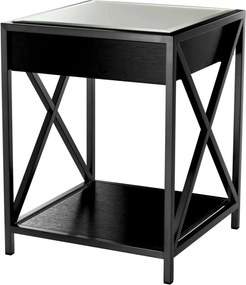 Noptiera eleganta cu blat din oglinda Beverly Hills bronz 111922 HZ