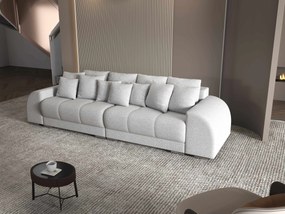 Canapea extensibilă dumonde cu 2 lăzi de depozitare si sezut confortabil din spuma high-density, Verona Euphoria Dove 310x100 cm