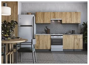 Set Mobila Bucatarie DARIA 240m Stejar Craft/Antracit