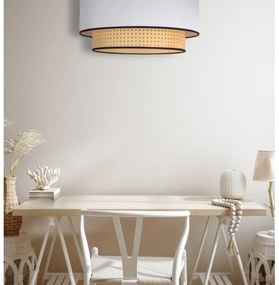 Plafonieră Duolla BOHO 1xE27/15W/230V d. 45 cm alb/ratan