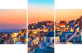Tablou - Santorini în amurg (90x60 cm)