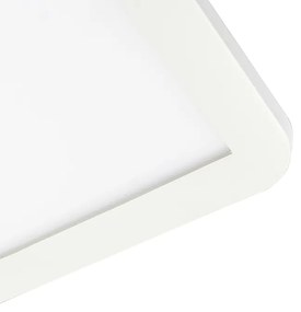 Plafoniera albă 30 cm cu LED inclus reglabil în 3 trepte IP44 - Steve