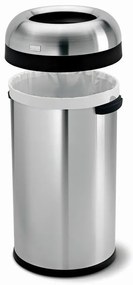 Coș rotund deschis 60 l, oțel mat, oțel inoxidabil