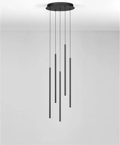 Lustra LED suspendata design minimalist STILVI 15W negru