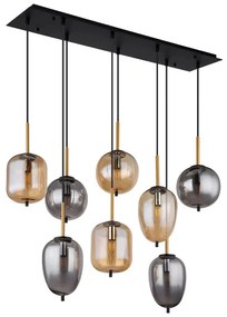 Lustra suspendata 8L design modern Blacky mix