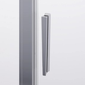 Cabina dus crom 140x100 cm, usa culisanta, grosime sticla 6 mm, tratament anticalcar, Ronal