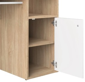 Birou cu blat cu aspect de lemn de stejar 50x115 cm Oxford – TemaHome