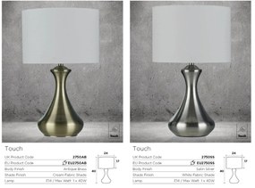 Lampa de masa cu design decorativ Touch EU2750SS SRT