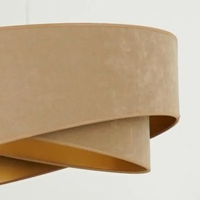 Lustră LED pe cablu Brilagi LYRA 1xE27/15W/230V maro/auriu