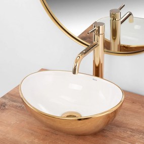 Lavoar Sofia Mini gold ceramica sanitara – 34 cm
