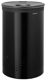 Coș de rufe negru mat din metal 60 l – Brabantia