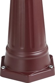 Felinar clasic de exterior roșu închis 213cm IP44 - Havana