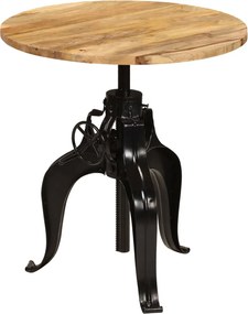 vidaXL Masă de bar, lemn masiv de mango, 75 x (76-110) cm